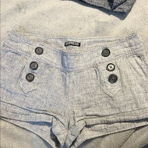 Express Women's  Light Gray Dress Shorts Sz 0